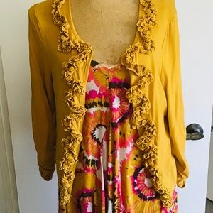 Inc knit top/tunic with short shrug sold as set